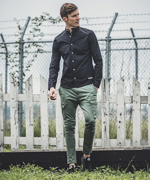 felkod（フィルコッド）の「mp7248-Tapered Skinny Cargo Pants カーゴパンツ（カーゴパンツ・メンズ・カーキ/ブラック・S/M/L）」の11枚目の写真