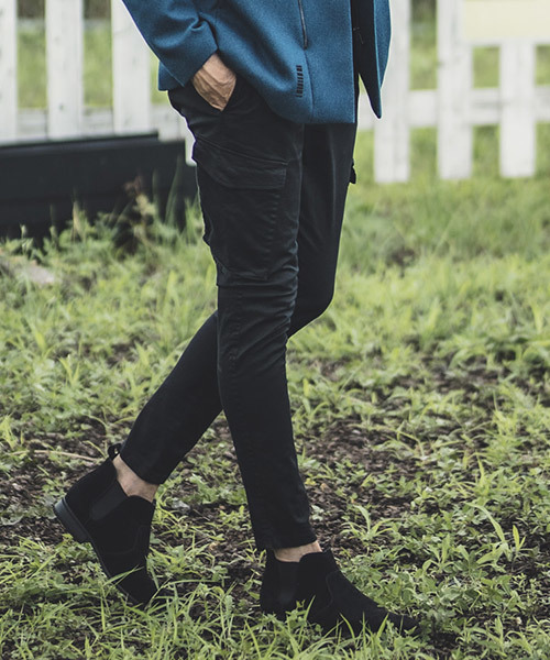 felkod（フィルコッド）の「mp7248-Tapered Skinny Cargo Pants カーゴパンツ（カーゴパンツ・メンズ・カーキ/ブラック・S/M/L）」の15枚目の写真