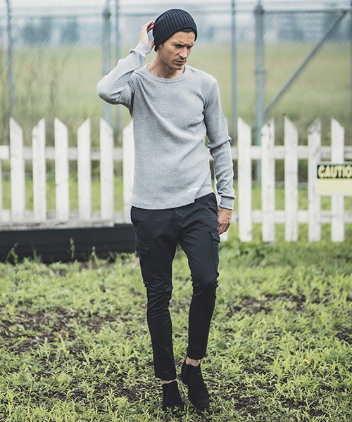 felkod（フィルコッド）の「mp7248-Tapered Skinny Cargo Pants カーゴパンツ（カーゴパンツ・メンズ・カーキ/ブラック・S/M/L）」の16枚目の写真