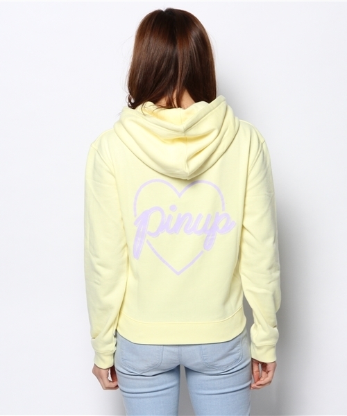 WEGO(ウィゴー)の「WEGO/バックプリントZIPパーカー(パーカー・レディース・ライトイエロー/杢グレー/ブルー/ライトパープル・FREE)」の7枚目の写真