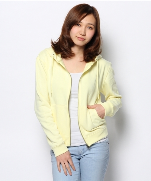 WEGO(ウィゴー)の「WEGO/バックプリントZIPパーカー(パーカー・レディース・ライトイエロー/杢グレー/ブルー/ライトパープル・FREE)」の8枚目の写真