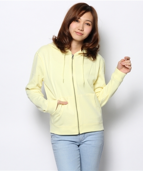 WEGO(ウィゴー)の「WEGO/バックプリントZIPパーカー(パーカー・レディース・ライトイエロー/杢グレー/ブルー/ライトパープル・FREE)」の14枚目の写真