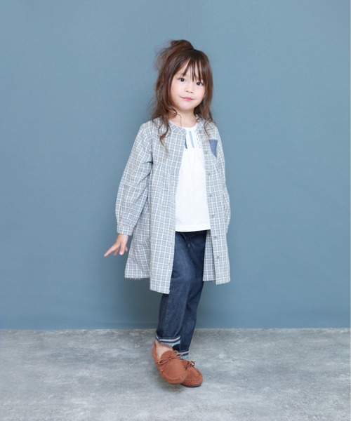 RAGMART(ラグマート)の「切り替えギャザーワンピース(ワンピース・キッズ・ベージュ/グレー・80cm/90cm)」の11枚目の写真