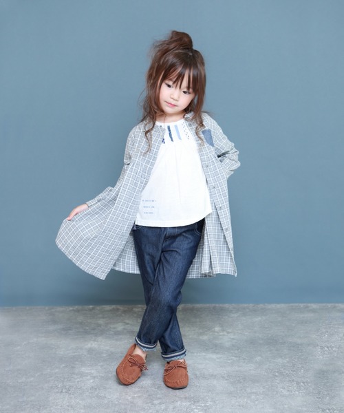 RAGMART(ラグマート)の「切り替えギャザーワンピース(ワンピース・キッズ・ベージュ/グレー・80cm/90cm)」の10枚目の写真