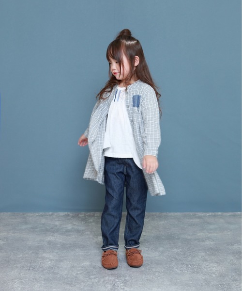 RAGMART(ラグマート)の「切り替えギャザーワンピース(ワンピース・キッズ・ベージュ/グレー・80cm/90cm)」の8枚目の写真