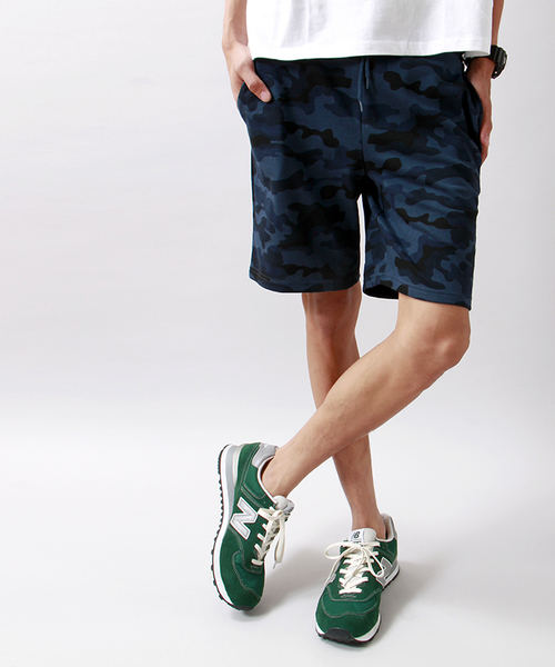 WEGO（ウィゴー）の「WEGO/カモフラスウェットショーツ（その他パンツ・メンズ・カーキ/ブルー・FREE）」の2枚目の写真