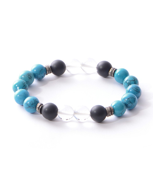 JOKER（ジョーカー）の「ダブルクオーツミックスブレスレット（ブレスレット・メンズ・ブラック/レッド/ターコイズブルー/イエロー/その他/その他2・FREE）」の3枚目の写真