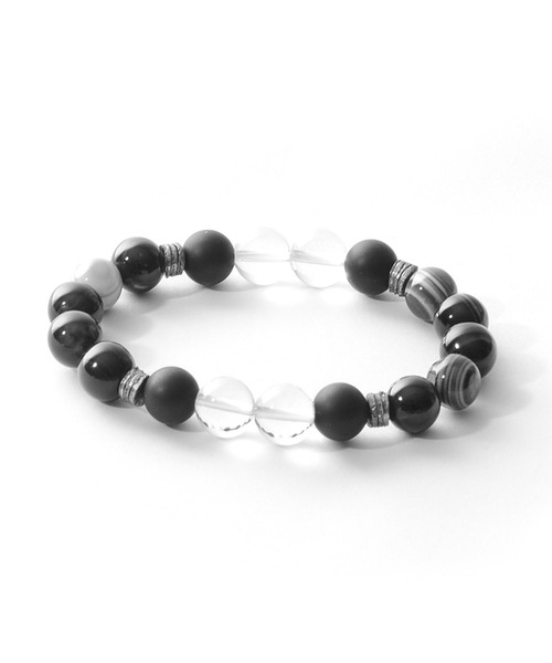 JOKER（ジョーカー）の「ダブルクオーツミックスブレスレット（ブレスレット・メンズ・ブラック/レッド/ターコイズブルー/イエロー/その他/その他2・FREE）」の2枚目の写真