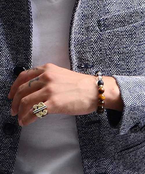 JOKER（ジョーカー）の「ダブルクオーツミックスブレスレット（ブレスレット・メンズ・ブラック/レッド/ターコイズブルー/イエロー/その他/その他2・FREE）」の10枚目の写真