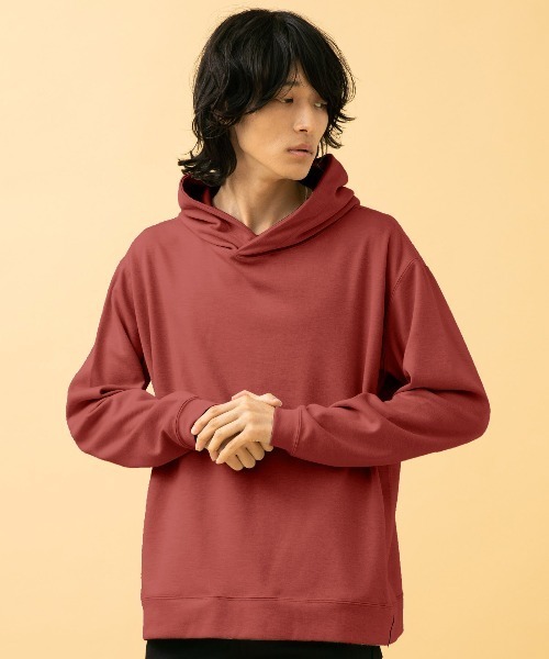 STUDIOUS（ステュディオス）の「【STUDIOUS】ポンチプルオーバーフーディー/パーカー【ZOZO限定アイテム】（パーカー・メンズ・ベージュ/ブラック/ダークグレー/ネイビー/ホワイト/レンガ・1/2/3）」の6枚目の写真