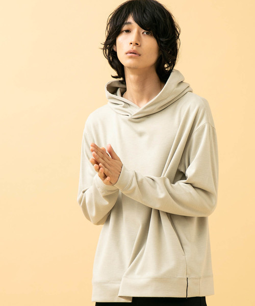 STUDIOUS（ステュディオス）の「【STUDIOUS】ポンチプルオーバーフーディー/パーカー【ZOZO限定アイテム】（パーカー・メンズ・ベージュ/ブラック/ダークグレー/ネイビー/ホワイト/レンガ・1/2/3）」の16枚目の写真