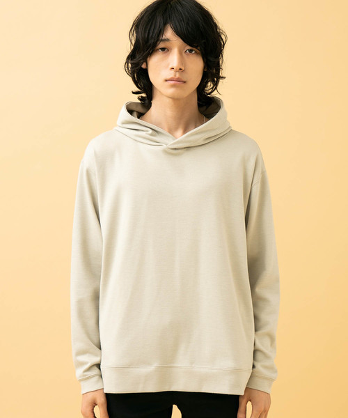 STUDIOUS（ステュディオス）の「【STUDIOUS】ポンチプルオーバーフーディー/パーカー【ZOZO限定アイテム】（パーカー・メンズ・ベージュ/ブラック/ダークグレー/ネイビー/ホワイト/レンガ・1/2/3）」の14枚目の写真