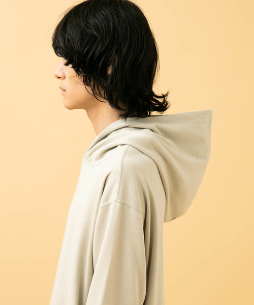 STUDIOUS（ステュディオス）の「【STUDIOUS】ポンチプルオーバーフーディー/パーカー【ZOZO限定アイテム】（パーカー・メンズ・ベージュ/ブラック/ダークグレー/ネイビー/ホワイト/レンガ・1/2/3）」の12枚目の写真