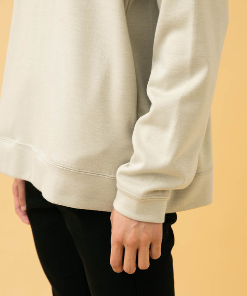 STUDIOUS（ステュディオス）の「【STUDIOUS】ポンチプルオーバーフーディー/パーカー【ZOZO限定アイテム】（パーカー・メンズ・ベージュ/ブラック/ダークグレー/ネイビー/ホワイト/レンガ・1/2/3）」の8枚目の写真