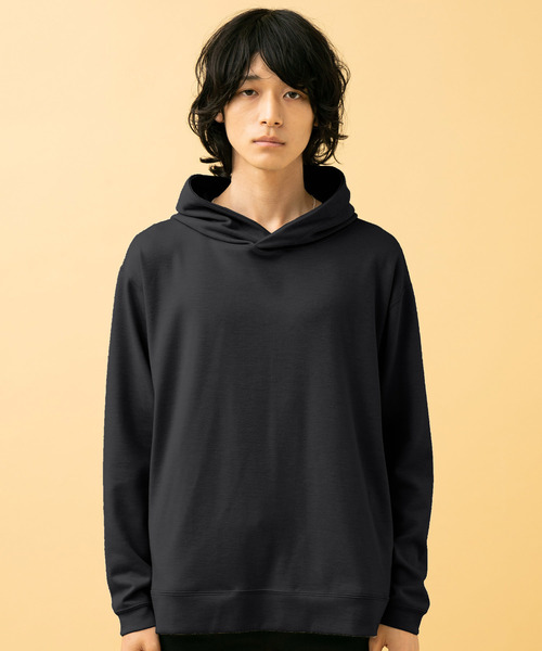 STUDIOUS（ステュディオス）の「【STUDIOUS】ポンチプルオーバーフーディー/パーカー【ZOZO限定アイテム】（パーカー・メンズ・ベージュ/ブラック/ダークグレー/ネイビー/ホワイト/レンガ・1/2/3）」の22枚目の写真