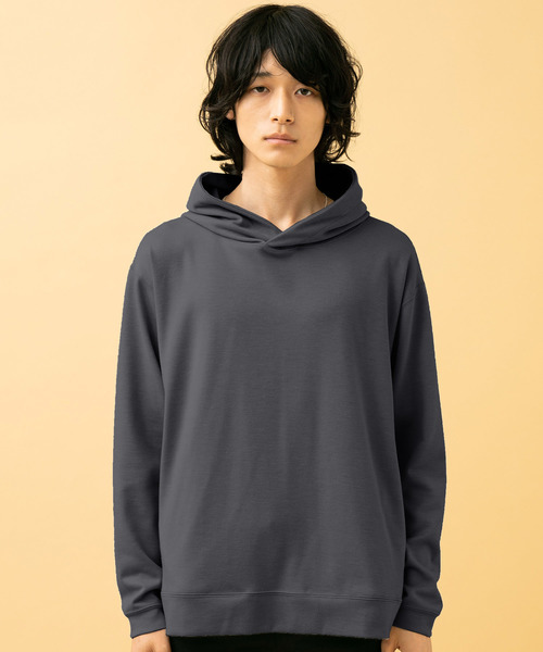 STUDIOUS（ステュディオス）の「【STUDIOUS】ポンチプルオーバーフーディー/パーカー【ZOZO限定アイテム】（パーカー・メンズ・ベージュ/ブラック/ダークグレー/ネイビー/ホワイト/レンガ・1/2/3）」の21枚目の写真