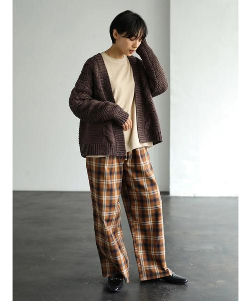 AMERICAN HOLIC(アメリカンホリック)の「ピグメントドロップショルダー裏毛プルオーバー*(Tシャツ/カットソー・レディース・チャコールグレー/ベージュ/カーキ/ピンク・M/L)」の22枚目の写真