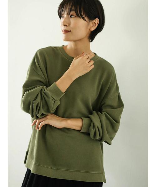 AMERICAN HOLIC(アメリカンホリック)の「ピグメントドロップショルダー裏毛プルオーバー*(Tシャツ/カットソー・レディース・チャコールグレー/ベージュ/カーキ/ピンク・M/L)」の21枚目の写真