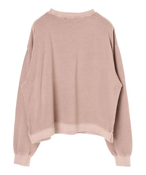 AMERICAN HOLIC(アメリカンホリック)の「ピグメントドロップショルダー裏毛プルオーバー*(Tシャツ/カットソー・レディース・チャコールグレー/ベージュ/カーキ/ピンク・M/L)」の16枚目の写真