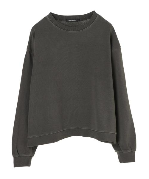 AMERICAN HOLIC(アメリカンホリック)の「ピグメントドロップショルダー裏毛プルオーバー*(Tシャツ/カットソー・レディース・チャコールグレー/ベージュ/カーキ/ピンク・M/L)」の12枚目の写真