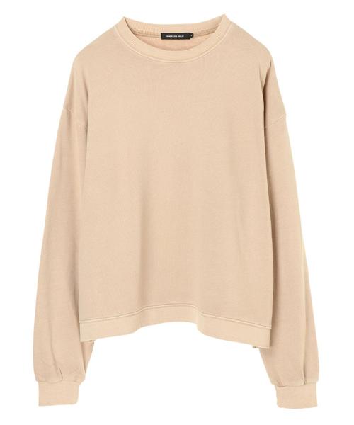 AMERICAN HOLIC(アメリカンホリック)の「ピグメントドロップショルダー裏毛プルオーバー*(Tシャツ/カットソー・レディース・チャコールグレー/ベージュ/カーキ/ピンク・M/L)」の10枚目の写真