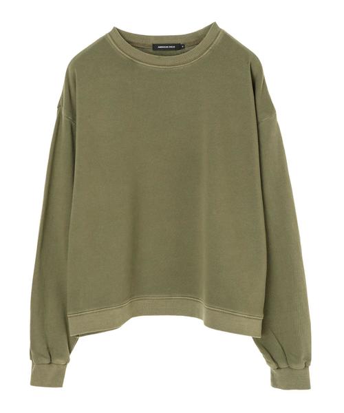 AMERICAN HOLIC(アメリカンホリック)の「ピグメントドロップショルダー裏毛プルオーバー*(Tシャツ/カットソー・レディース・チャコールグレー/ベージュ/カーキ/ピンク・M/L)」の9枚目の写真