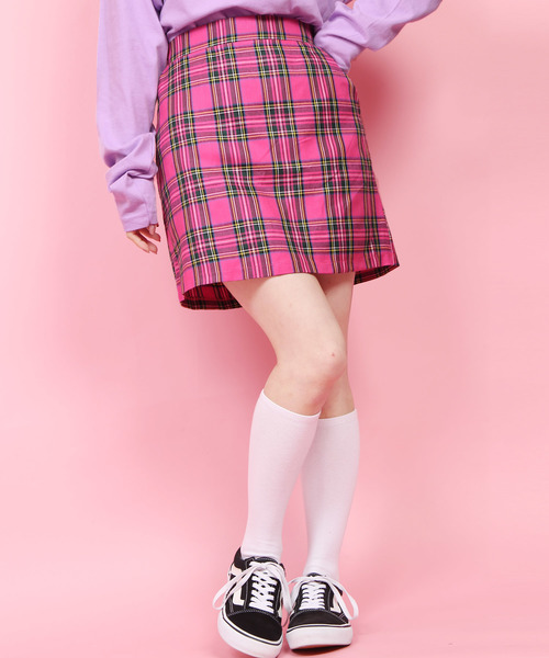 Wc ダブル シー の Wc カラーチェックスカート スカート Wear