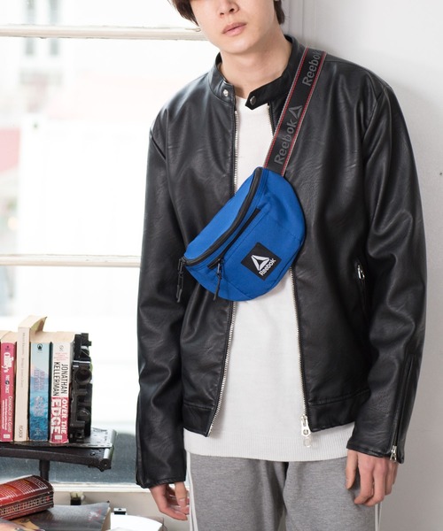 Reebok(リーボック)の「Reebok/リ-ボック ブランド ロゴテープ ウエストバック ボディバッグ(ボディバッグ/ウエストポーチ・メンズ・ホワイト/ブラック/オレンジ/ブルー/ブラック×イエロー・FREE)」の5枚目の写真