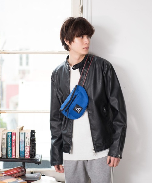 Reebok(リーボック)の「Reebok/リ-ボック ブランド ロゴテープ ウエストバック ボディバッグ(ボディバッグ/ウエストポーチ・メンズ・ホワイト/ブラック/オレンジ/ブルー/ブラック×イエロー・FREE)」の8枚目の写真
