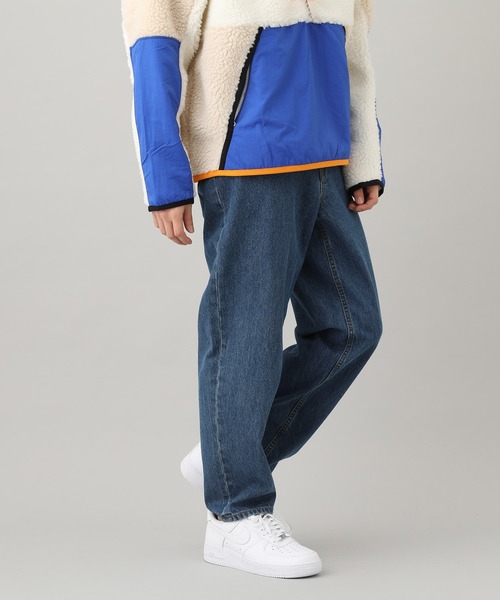 JUNRED(ジュンレッド)の「【WEB限定アイテム】デニムワイドパンツ(デニムパンツ・メンズ・ネイビー/サックスブルー・S/M/L)」の1枚目の写真