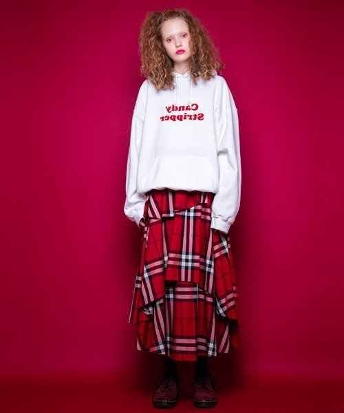 Candy Stripper(キャンディストリッパー)の「CHECK FLARE スカート(スカート・レディース・ネイビー/レッド/グリーン・2)」の3枚目の写真