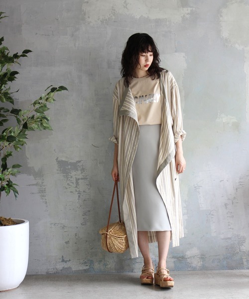 DRESSLAVE(ドレスレイブ)の「color tight skirt(サイドラインタイトスカート)(スカート・レディース・ホワイト/ブラック/ライトグリーン・36/38)」の19枚目の写真