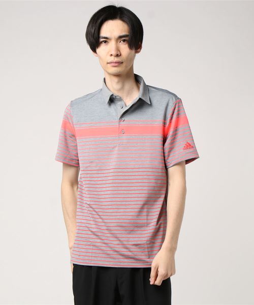 セール】ULTIMATE365 マルチストライプ 半袖シャツ 【adidas