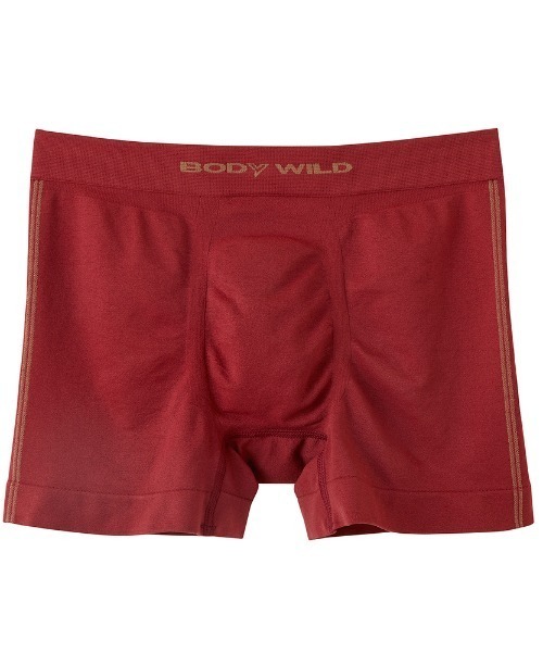 BODY WILD(ボディーワイルド)の「BODY WILD/ボディワイルド 3D-BOXER ボクサーパンツ サイドライン柄(ボクサーパンツ・メンズ・ブラック/パープル/ネイビー/レンガ/ダークグリーン/マスタード/ピンク/ブルーグリーン/レッド系その他/グレー系その他/グリーン系その他・MEDIUM/LARGE/X-LARGE/SMALL)」の11枚目の写真