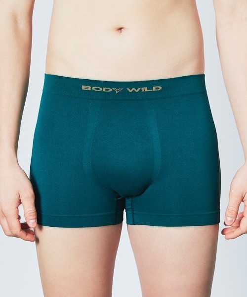 BODY WILD(ボディーワイルド)の「BODY WILD/ボディワイルド 3D-BOXER ボクサーパンツ サイドライン柄(ボクサーパンツ・メンズ・ブラック/パープル/ネイビー/レンガ/ダークグリーン/マスタード/ピンク/ブルーグリーン/レッド系その他/グレー系その他/グリーン系その他・MEDIUM/LARGE/X-LARGE/SMALL)」の3枚目の写真