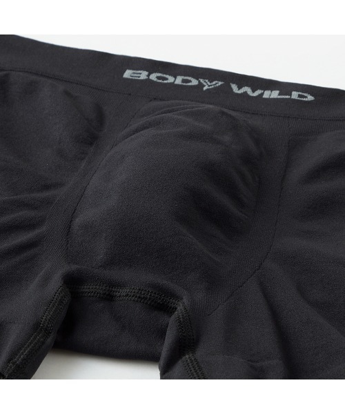 BODY WILD(ボディーワイルド)の「BODY WILD/ボディワイルド 3D-BOXER ボクサーパンツ サイドライン柄(ボクサーパンツ・メンズ・ブラック/パープル/ネイビー/レンガ/ダークグリーン/マスタード/ピンク/ブルーグリーン/レッド系その他/グレー系その他/グリーン系その他・MEDIUM/LARGE/X-LARGE/SMALL)」の12枚目の写真