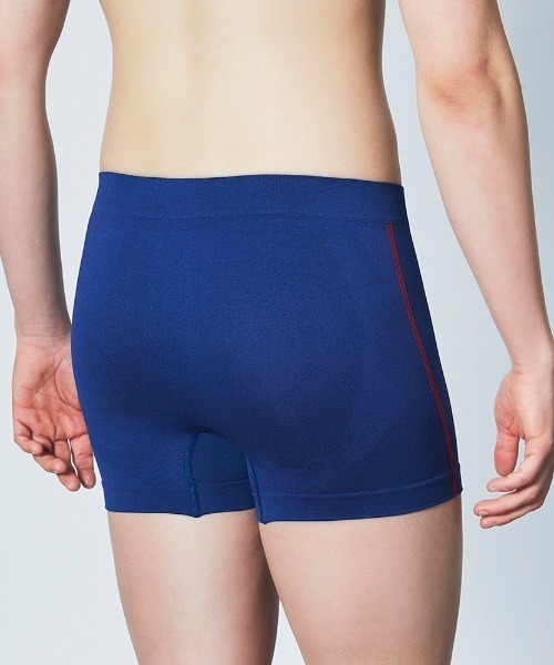 BODY WILD(ボディーワイルド)の「BODY WILD/ボディワイルド 3D-BOXER ボクサーパンツ サイドライン柄(ボクサーパンツ・メンズ・ブラック/パープル/ネイビー/レンガ/ダークグリーン/マスタード/ピンク/ブルーグリーン/レッド系その他/グレー系その他/グリーン系その他・MEDIUM/LARGE/X-LARGE/SMALL)」の16枚目の写真