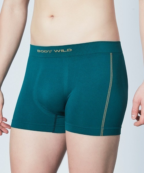 BODY WILD(ボディーワイルド)の「BODY WILD/ボディワイルド 3D-BOXER ボクサーパンツ サイドライン柄(ボクサーパンツ・メンズ・ブラック/パープル/ネイビー/レンガ/ダークグリーン/マスタード/ピンク/ブルーグリーン/レッド系その他/グレー系その他/グリーン系その他・MEDIUM/LARGE/X-LARGE/SMALL)」の19枚目の写真