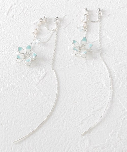 グラデエポ花ノンホールイヤリング ピアス イヤリング 両耳用 Its Demo イッツデモ のファッション通販 Zozotown