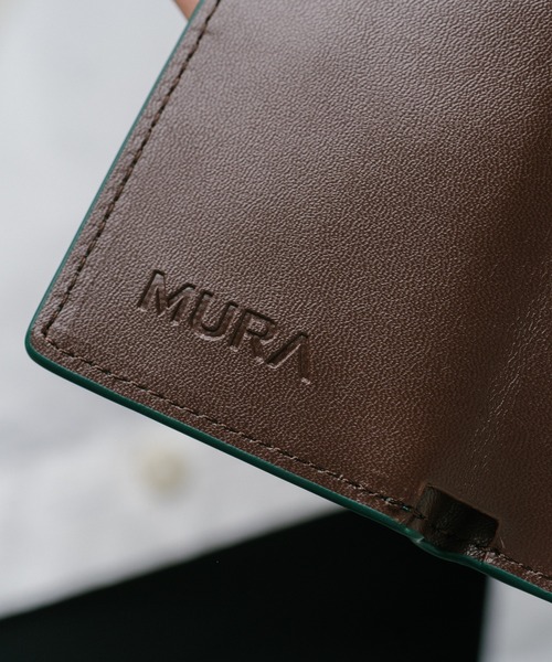 MURA（ムラ）の「イタリアンレザー スキミング防止 三つ折り ミニ財布（財布・メンズ・ネイビー×ホワイト/グレー×ホワイト/ブラック/グリーン/ブラウン・FREE）」の18枚目の写真