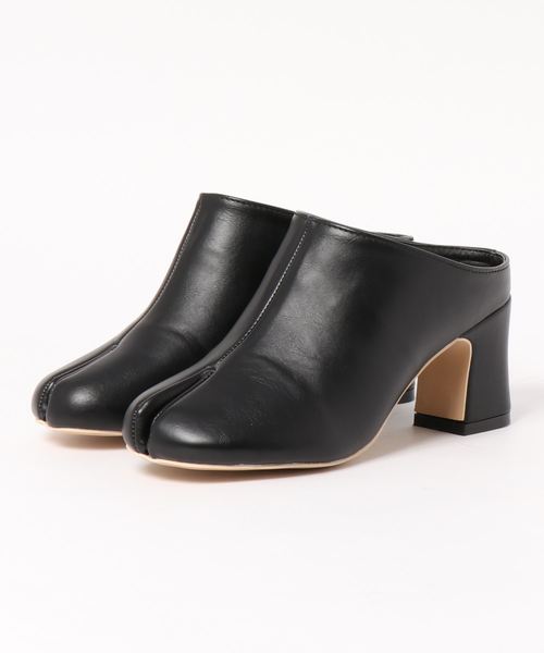 KOBE LETTUCE(コウベレタス)の「チャンキーヒール足袋ブーティー(ブーツ・レディース・ホワイト/ブラック/ブラウン・L/M/S/LL)」の7枚目の写真