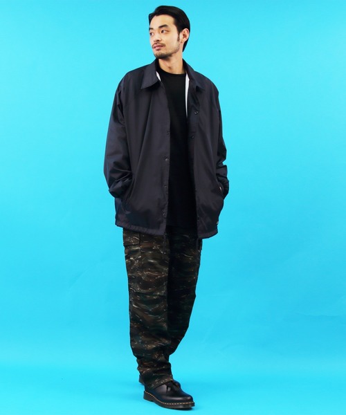 Dickies（ディッキーズ）の「Dickies ディッキーズ コーチジャケット（ナイロンジャケット・メンズ・ブラック/ブルー/ダークネイビー/オリーブ/バーガンディー・SMALL/X-LARGE/XX-LARGE/MEDIUM/LARGE）」の20枚目の写真