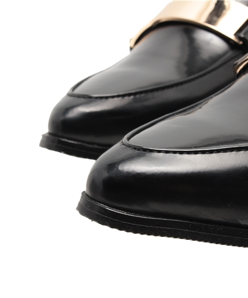 WEGO（ウィゴー）の「WEGO/メタルプレートシューズ（ドレスシューズ・レディース・ブラック・MEDIUM/LARGE/SMALL）」の5枚目の写真