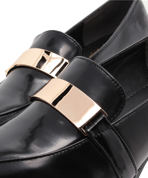 WEGO（ウィゴー）の「WEGO/メタルプレートシューズ（ドレスシューズ・レディース・ブラック・MEDIUM/LARGE/SMALL）」の6枚目の写真