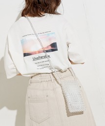 natural couture | ＢＡＣＫロゴ×フォトゆるＴ(Tシャツ/カットソー)