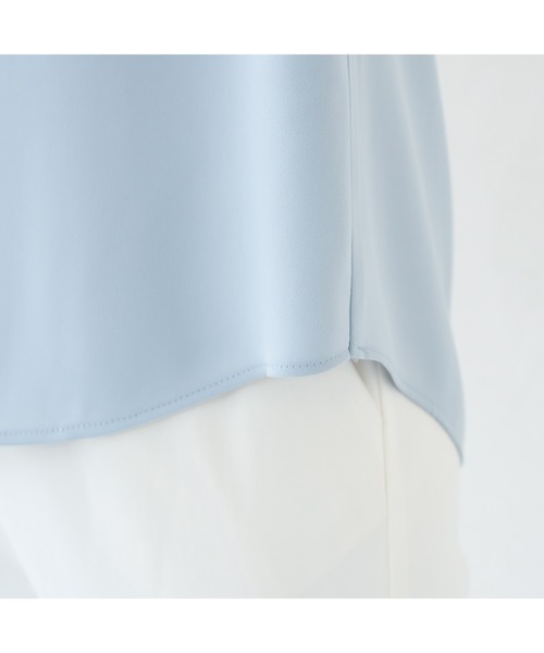 LOUNGEDRESS（ラウンジドレス）の「サテン切り替えブラウス（シャツ/ブラウス・レディース・ベージュ/サックスブルー・FREE）」の12枚目の写真