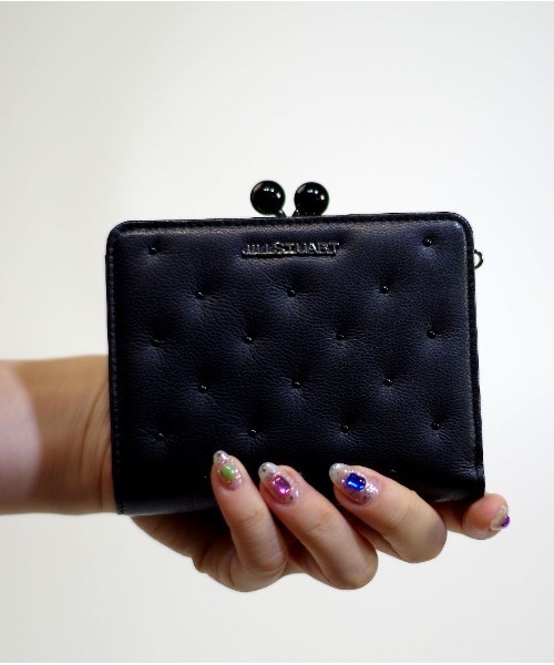 JILL STUART(ジルスチュアート)の「JILLSTUART(ジルスチュアート) (0E)二つ折り札入れ 口金 がま口(財布・レディース・ブラック/グレー/ピンク・FREE)」の2枚目の写真