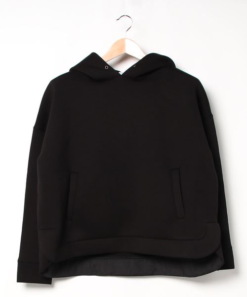 blanc basque（ブランバスク）の「【Pearl button】ダンボールニットフーディー（パーカー・レディース・ブラック/ベージュ/グレー・FREE）」の2枚目の写真