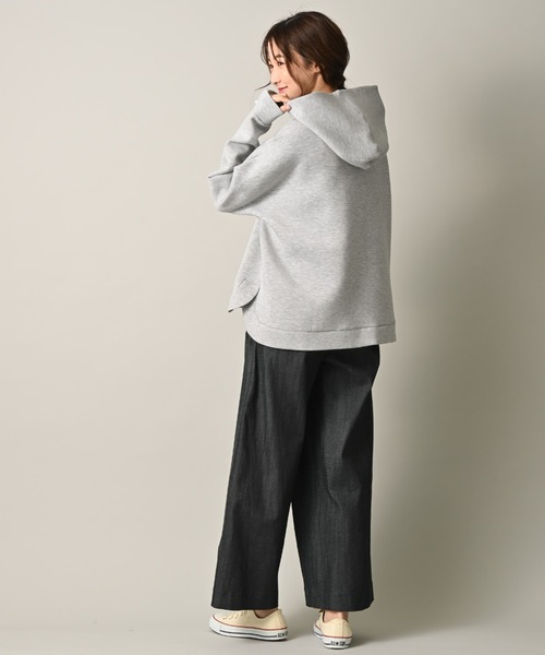 blanc basque（ブランバスク）の「【Pearl button】ダンボールニットフーディー（パーカー・レディース・ブラック/ベージュ/グレー・FREE）」の20枚目の写真