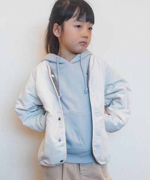 coen（コーエン）の「【coen キッズ / ジュニア】OUTLAST(R)（アウトラスト）リバーシブルブルゾン（ブルゾン・キッズ・オフホワイト/ブラック・110/130/150）」の7枚目の写真